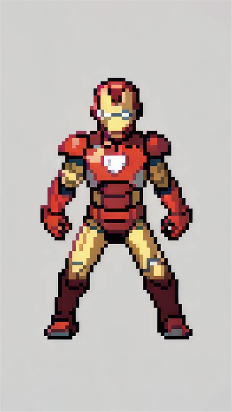 1080x1920 Iron Man 8bit Iphone 7,6s,6 Plus, Pixel xl ,One Plus 3,3t,5 ...