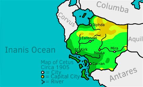 Cetus Map, Circa 1905. | Fandom