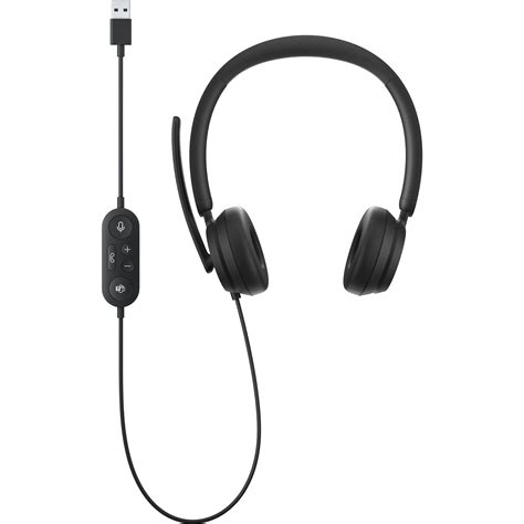 Microsoft Modern USB Type-A Wired On-Ear Headset 6ID-00012 B&H