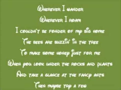 The Jungle Book-The Bare Necessities Lyrics - YouTube