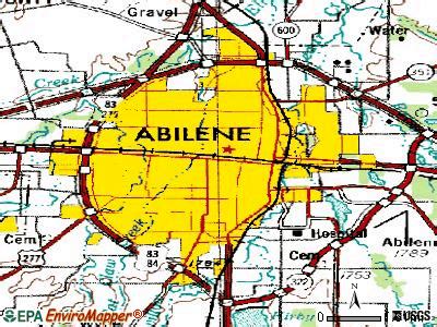 Abilene, Texas Map