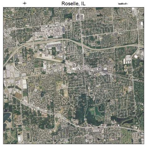 Aerial Photography Map of Roselle, IL Illinois