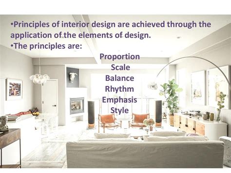 Principles of interior design