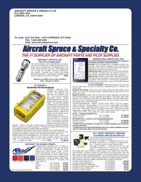 Aircraft Spruce Pilot Shop Catalog by aircrafts spruce - Issuu