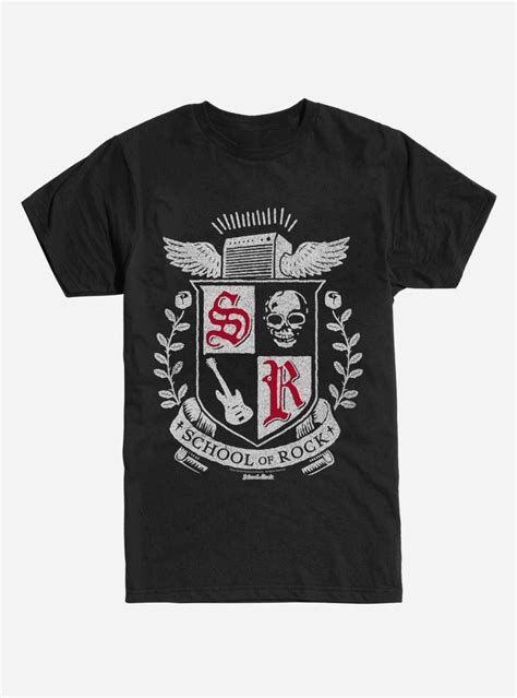 School of Rock Logo T-Shirt | School of rock, Rock t shirts, Black long ...