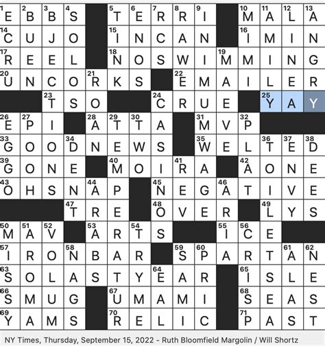 Rex Parker Does the NYT Crossword Puzzle: Schitt's Creek matriarch ...