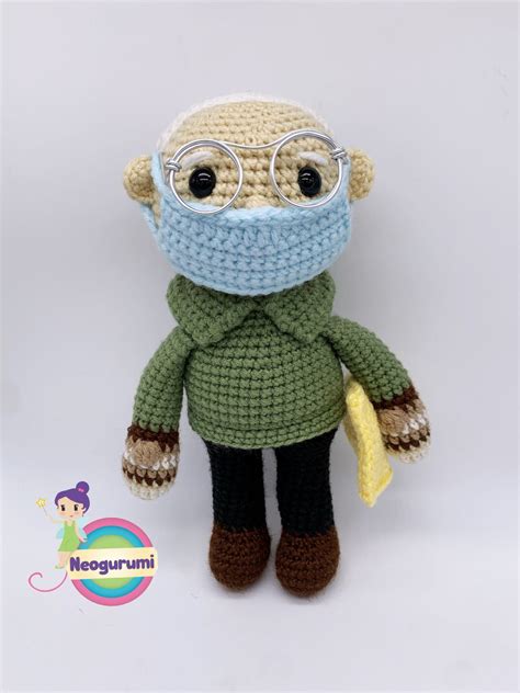 Bernie Sanders With Mittens Amigurumi Crochet Doll Pattern - Etsy