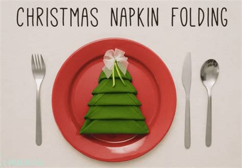 How to Fold a Christmas Tree Napkin - Easy Step By Step Christmas ...