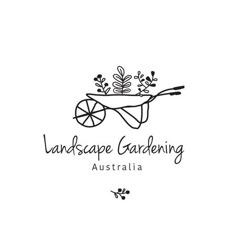 Gardening Logo, Landscaping Logo, Natural Products Logo, Organic Logo, Wheelbarrow Logo, Pre ...