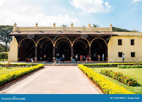 Tipu Sultan`s Summer Palace in Bangalore, India Editorial Stock Image ...