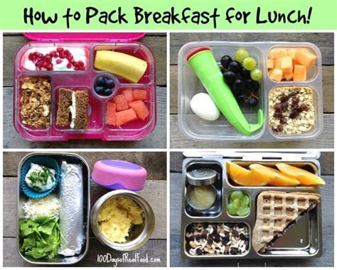 5 Ways to Pack Breakfast for Lunch! ⋆ 100 Days of Real Food