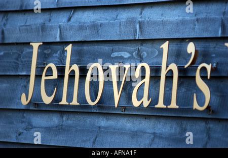 Jehovah's Witness church sign Stock Photo - Alamy