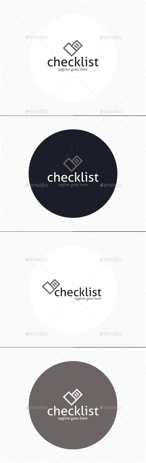 Checklist Logo | Logo design template, Symbol logo, Checklist