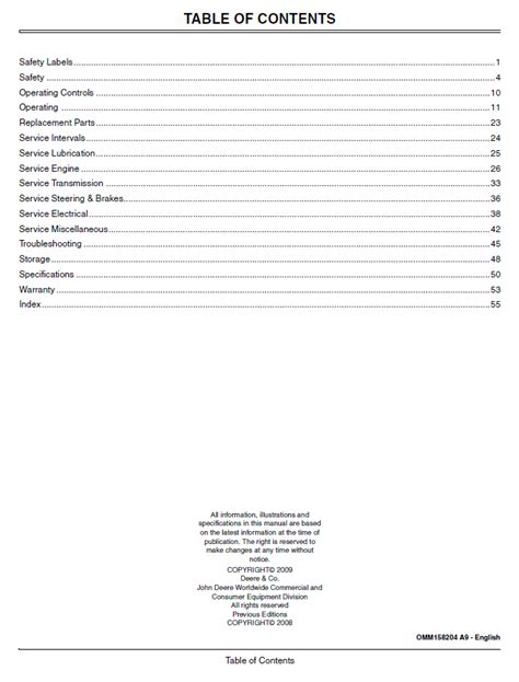 John Deere TX Turf Gator Utility Vehicle Operator’s Manual OMM158204 ...