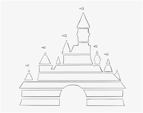 Disney Castle Logo - Outline Of Disney Castle Transparent PNG ...