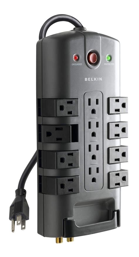 Buy Belkin Surge Power Strip Protector - 8 Rotating & 4 Stationary AC ...