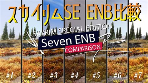 #Skyrim SE Mods 7 ENB Comparison 🆚 スカイリム SE 人気のENBプリセット7個比較😃💕 - YouTube