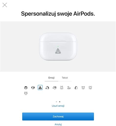 Nikt nie będzie miał takich AirPods jak ty. Już można grawerować emoji