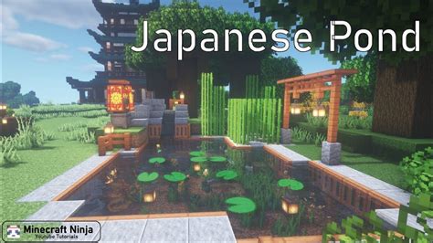 Minecraft Tutorial: Building a Japanese Pond 🐟🐠🐡 (Japanese Zen Garden) | Minecraft japanese ...