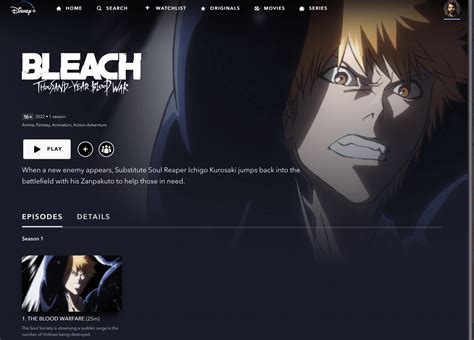 What’s New On Disney+ | BLEACH: Thousand-Year Blood War (UK/IE/AU/NZ/CA ...