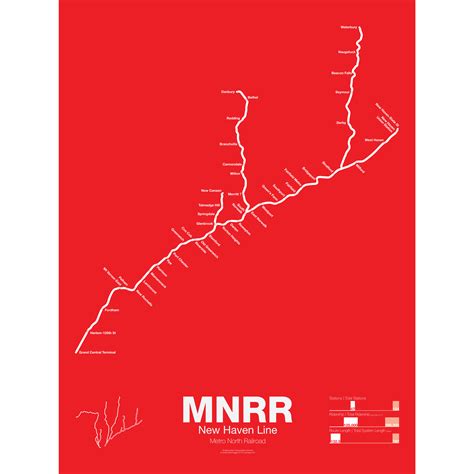 Metro North New Haven Line Poster – vanmaps