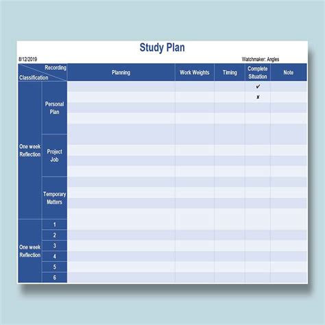 Excel Semester Planner Template: Plan and Organize Your Semester like a ...