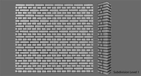 3d brick wall seamless tiling