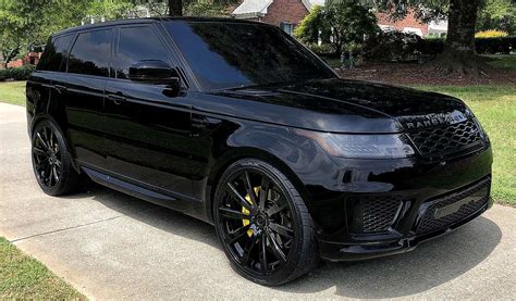 Full Black Murdered out Range Rover Sport on Toyo Tires