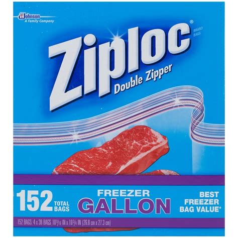 Ziploc Ziploc Freezer Gallon Bags (152 ct) from Costco - Instacart