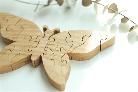 Wooden Puzzle Butterfly. Puzzles for adults | Etsy