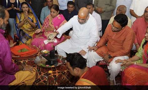 Amit Shah Offers Prayers At Gujarat's Somnath Temple With Family