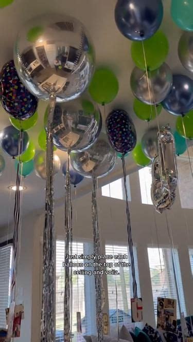 DIY Ceiling Balloons (Without Helium) | Balloon decorations, Birthday ...