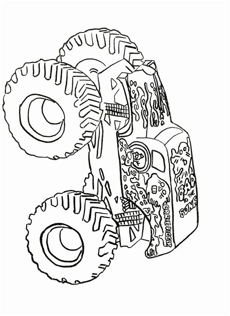 Grave Digger Monster Truck Coloring Pages