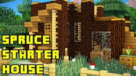 Minecraft Spruce Starter House Tutorial (How to Build) | FunnyCat.TV