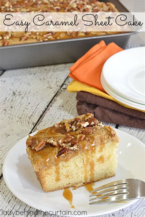 How to Make Easy Caramel Sheet Cake