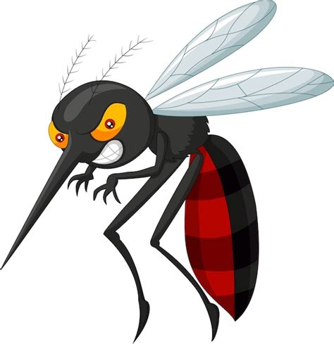 Premium Vector | Angry mosquito cartoon