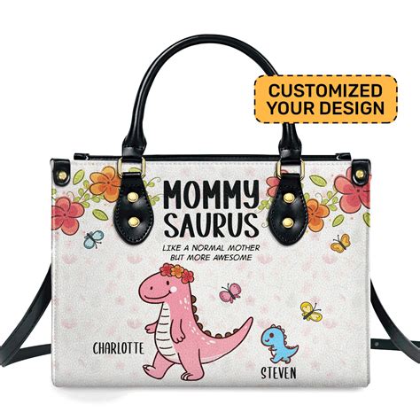 Mommysaurus - Personalized Leather Handbag SB5758 – Sistabag