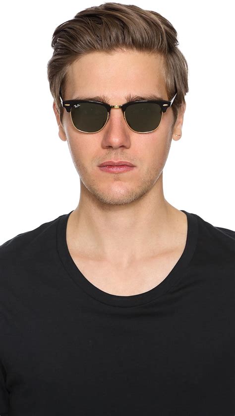 Lyst - Ray-Ban Clubmaster Classic Sunglasses in Black for Men