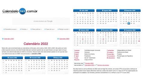 Feriados de outubro de 2022: veja sites de calendário para conferir