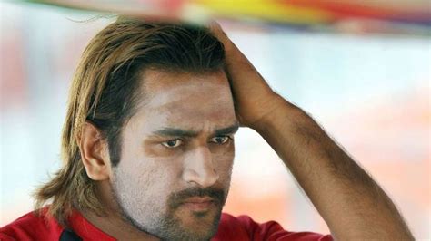 MS Dhoni Long Hair I Ms Dhoni In Long Hair I Cricketfile | Long hair ...