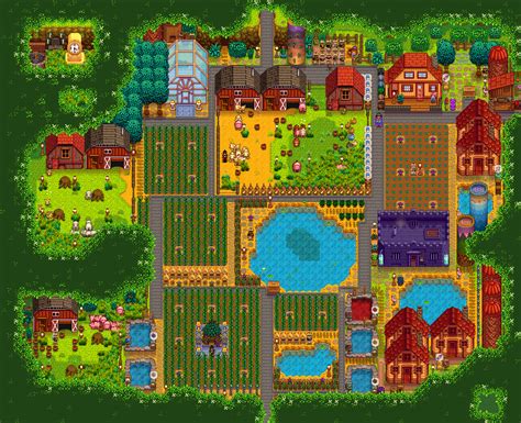 Forest Farm Design Stardew Valley