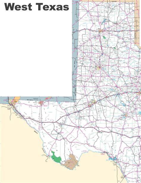 Map of West Texas - Ontheworldmap.com