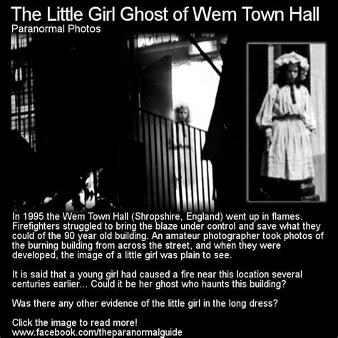 The Little Girl Ghost of Wem Town... - The Paranormal Guide | Facebook