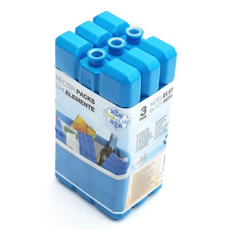 Freezer Pack 3 Refrigerant Filled Ice Block Outdoor Bar Cooler Box ...