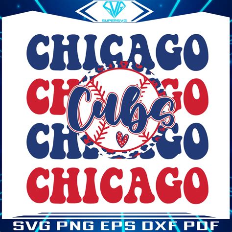 Chicago Cubs Baseball MLB SVG