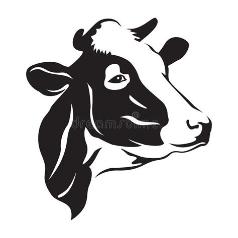 Cow head stylized symbol, cow portrait. Silhouette of farm animal. Cattle. Emble #Sponsored , # ...