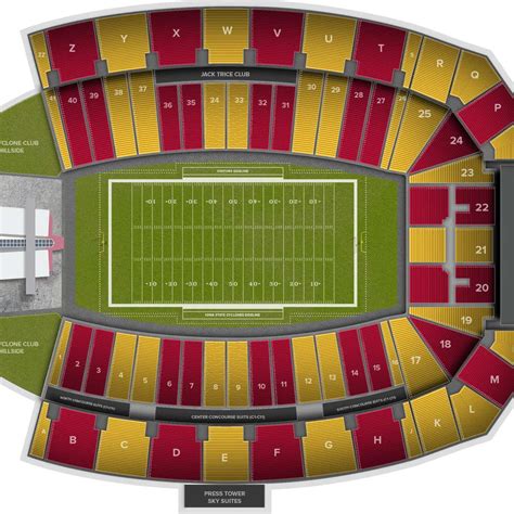 Jack Trice Stadium Seating Chart