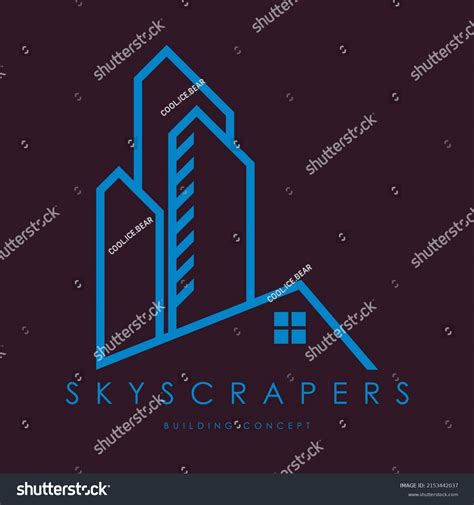 Skyscraper Logo Design Concept Vector Building Stock Vector (Royalty ...