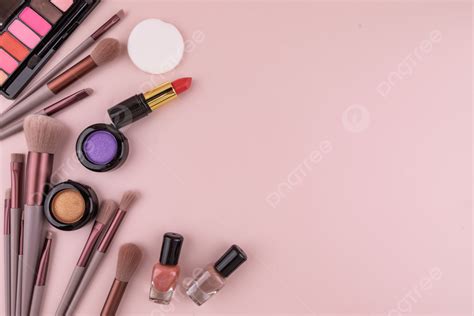 Cosmetic Lipstick Makeup Brush Pink Background And Picture For Free Download - Pngtree