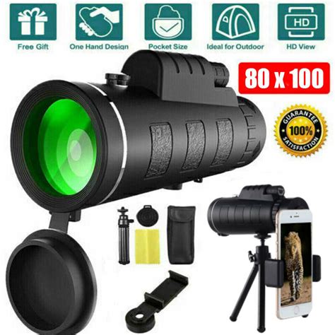 Day / Night Vision 80×100 Zoom HD Monocular Starscope Monocular Telescope BAK4 - This Nation